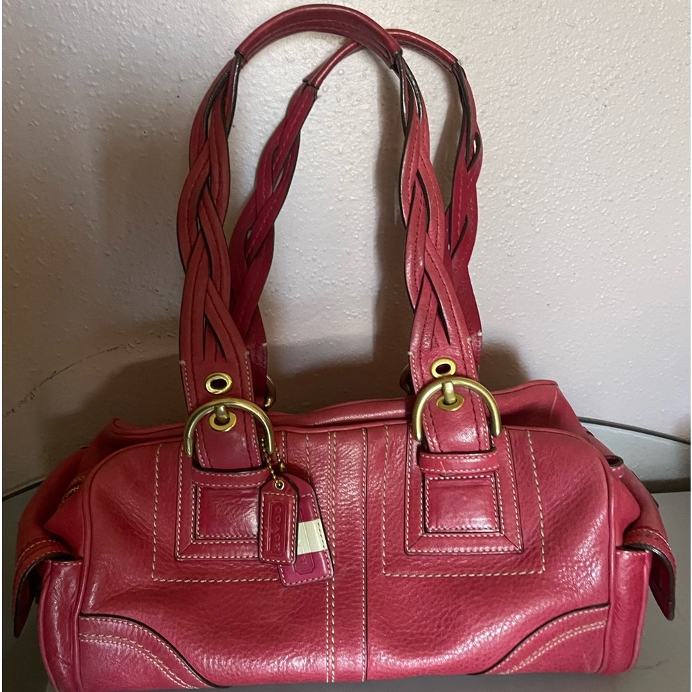 Vintage Leather Coach Shoulder bagE06S-10048